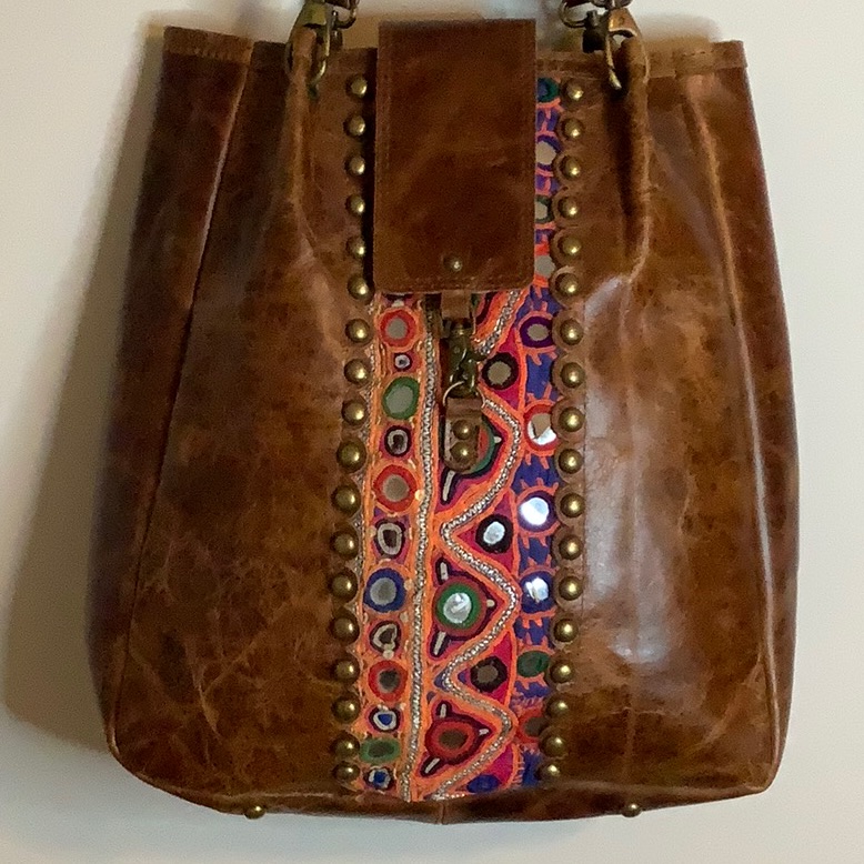 Nwot Vintage Addiction Leather Tote